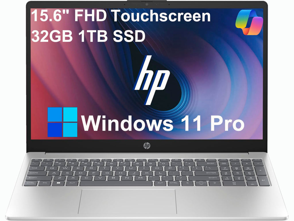 HP (2025) Laptop – 13th Gen / Intel Core i5-1334U / 15.6inch FHD / 512GB SSD / 16GB RAM / Shared Intel Iris Xe Graphics / Windows 11 Home / English & Arabic Keyboard / Natural Silver / Middle East Version – [15-FD0213NE]
