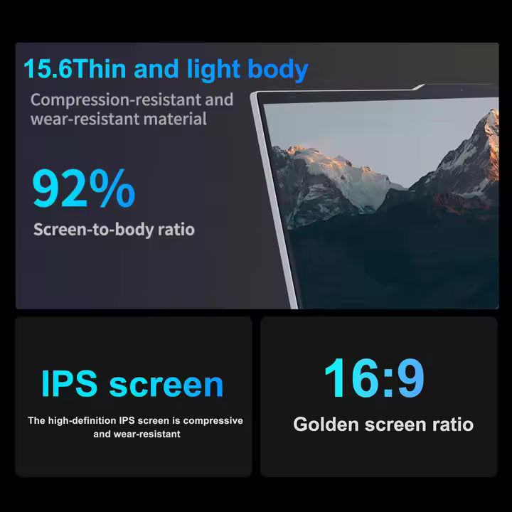 2025 New Intel Core i7-6500U 15.6 "Laptop 32GB RAM 2048GB SSD ROM 5000mAh Windows 11 Pro Gamin